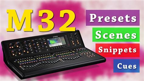 midas m32 preset library download|X32/M32 Scenes, Snippets, Cues & Presets (Step by step Tutorial).